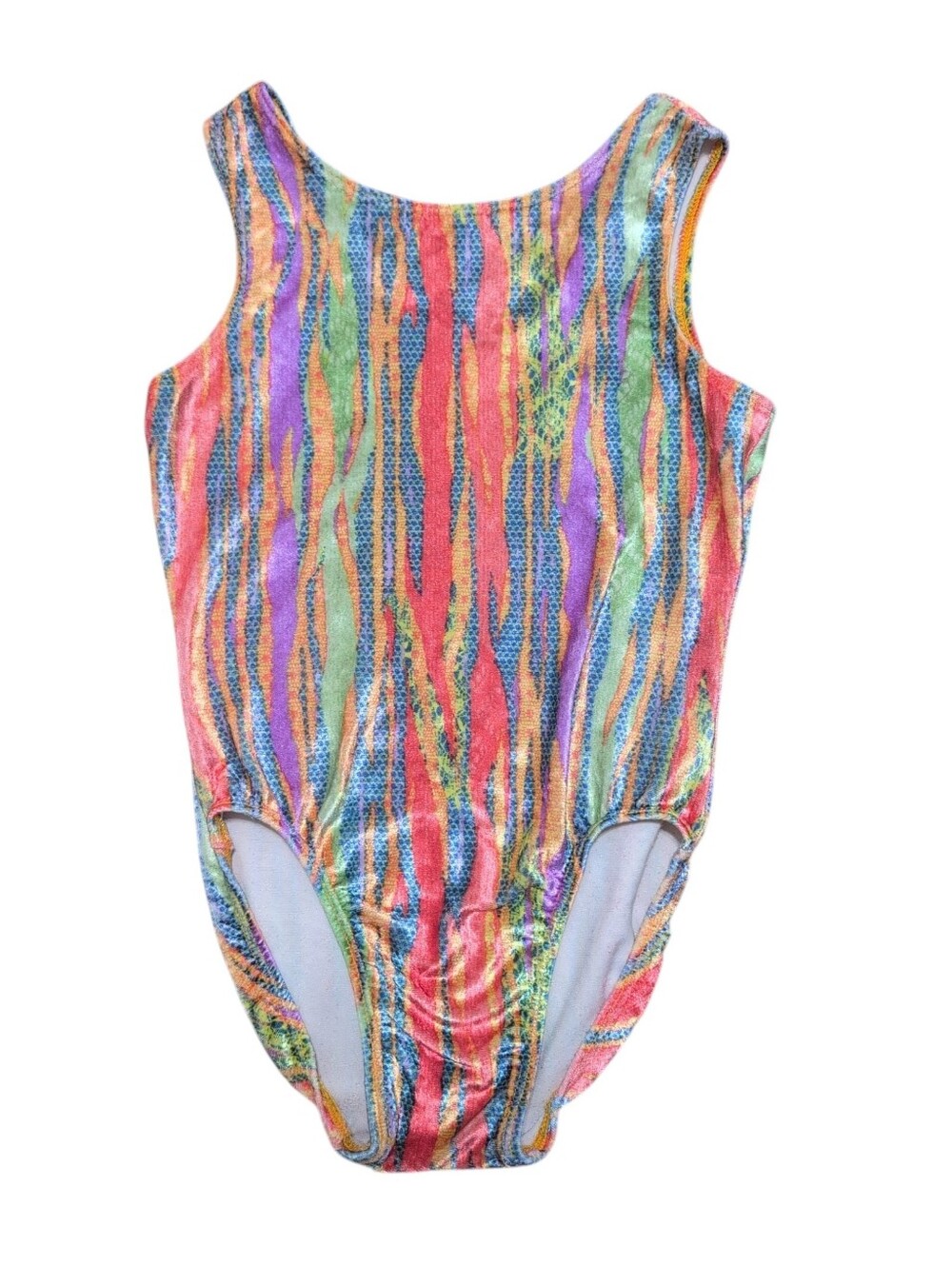 Vintage GK Velvet Multicolor Leotard Women's S/M